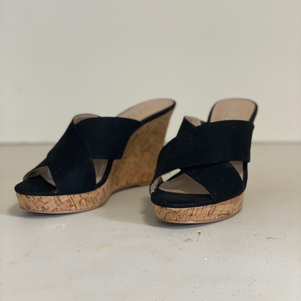 Charles by Charles David Women's Wedge Latrice, Women's 6M, Black
